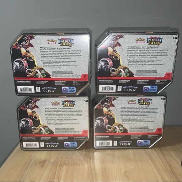 Pokémon Paldean Fates Tin (Charizard ex) x 4 - Picture 2 of 3